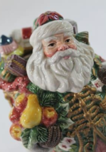 FITZ AND FLOYD Father Christmas Santa Vase 1996 NO BOX - $188.09