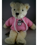 Cheesecake Factory Plush teddy bear in pink hoodie hooded sweatshirt Exc... - $14.23 CAD