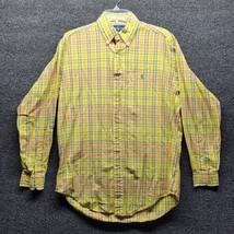 Ralph Lauren Shirt Men Sz Small Blake Yellow Plaid Button Down - £16.67 GBP
