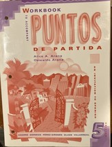 Workbook to Accompany Puntos De Partida, by Alice Arana &amp; Oswaldo - GOOD - $3.60