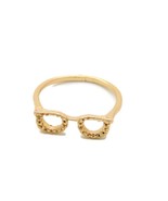 14k Yellow Gold Glasses Frame Ring - £172.44 GBP