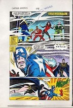 1984 Captain America 296 page 21 original Marvel colorists color guide c... - $46.29