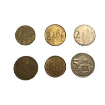 Yugoslavia &amp; Serbia Dinar Coin Lot (6 Coins) – 1,2,5,10,20 Dinars – Mixe... - $10.71