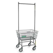 Antimicrobial Standard Laundry Cart w/ Double Pole Rack Model Number 100... - $5,215.68 MXN