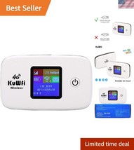 4G LTE Travel WiFi Hotspot - Rechargeable, Supports Up to 10 Users with ... - $74.99