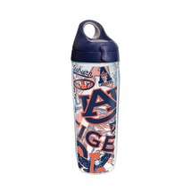 Tervis NCAA Auburn Tigers All Over 24 oz. Water Bottle W/ Lid Football New - £13.65 GBP