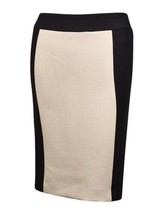 Tahari Womens Norway Nuance Colorblocked Skirt Size 16P Color Beach Beige/Black - £39.10 GBP