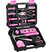Tool Set For Women: Pink Tool Set For Home Repair, Womens Tool Kit For A... - £30.67 GBP