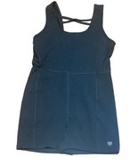 Forever 21 Romper Shorts Women Large Black Back Straps One Piece Active ... - $13.30