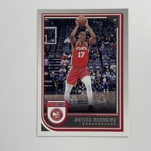 2022-23 Panini Hoops Basketball Onyeka Okongwu Base #87 Atlanta Hawks - £1.55 GBP