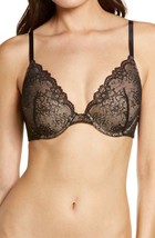 Natori 731209 Vivid Full Fit Underwire Contour Bra SZ 32D Black Cafe - $26.33
