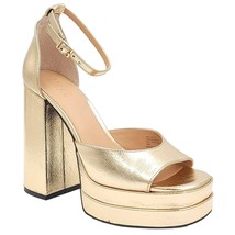 INC INTL Concepts Women high Heel Ankle Strap Sandals Arya Size US 7.5M Gold - £31.56 GBP