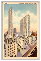 Stilo Presso Rockefeller Plaza New York Città Ny Nyc Unp Cromo Cartolina XA3 - £2.59 GBP