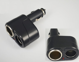 Two-Way 12V Dc Car Cigar Cigarette Lighter Double Power Adapter Socket S... - $17.99