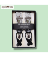 Albert Thurston Braces Braided Ends Golf Pattern Fabric Accessories - $1,448.75 MXN