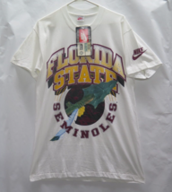 New Vtg 80s 90s Nike Florida State Seminoles FSU Gray Tag USA Shirt Sz M... - £125.03 GBP