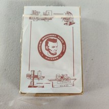 Remembrance Playing Cards Redi-Slip Finish VTG Lincoln Machinery Sales Advert - £7.28 GBP