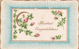 Heartiest Congratulations 1912 Oakland Nebraska Ceresco Postcard C10 - £2.38 GBP