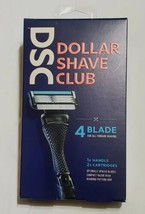 Dollar Shave Club Razors 4 Blade Stainless Steel 360 Degree Diamond Grip New NIB - £5.81 GBP