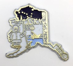 State of ALASKA USA Rubber Refrigerator Fridge Magnet Eskimo Whale Totem - $7.00