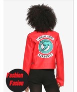 WOMEN RIVERDALE SOUTHSIDE SERPENTS RED LEATHER JACKET - FAST SHIP - $123.07 CAD