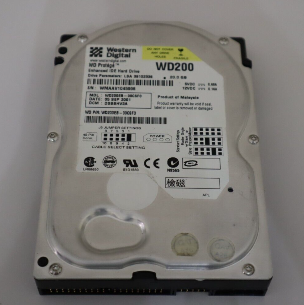 Western Digital Protege 20 GB,Internal,5400 RPM,3.5" (WD200EB) Hard Drive - $39.55