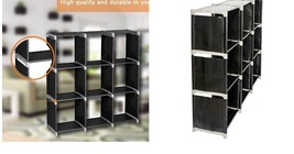 9-Cube Organizer Shelf Closet Cloth Bookcase Storage Modular Multifunctional - £34.36 GBP