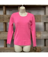Herman Geist Pink Crew Neck Long Sleeved Sweater Woman’s Size Large KG - €25,77 EUR