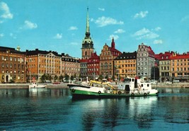 Vintage Postcard Color Unstamped The Old Town Stockholm Sweden - £1.58 GBP