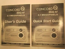 Paperback CONCORD 3042 AF USER&#39;S &amp; QUICK START GUIDE [Z96d] - £9.94 GBP