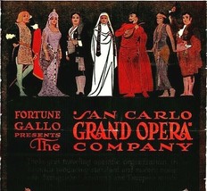 Vtg 1936 Portland Orergon OR Paramount Theater San Carlo Opera Company Flyer - £30.71 GBP