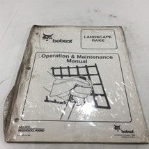 Genuine 1996 Bobcat Landscape Rake Operation &amp; Maintenance Manual 6724804 - £11.89 GBP