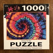 Groovy Tie-Dye Puzzle 1000 Piece  29”w x 20”h NEW &amp; Sealed - £9.87 GBP