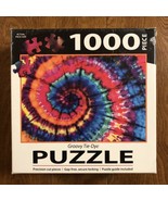 Groovy Tie-Dye Puzzle 1000 Piece  29”w x 20”h NEW &amp; Sealed - £9.18 GBP