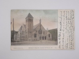 Methodist Episcopal Church Pottsville PA 1907 RPPC Postcard Posted - £4.67 GBP