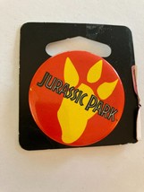 Jurassic Park Dinosaur Footprint Button Pin NOS - $20.00