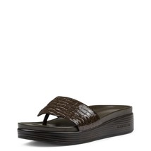 Donald Pliner Women&#39;s Fifi Slide Sandal, Military Green-Crocco Patent, 9 - $105.73