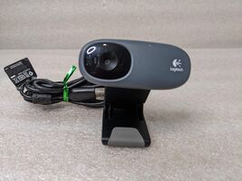 Logitech Webcam (C110 V-U0024) USB 2.0 Fold Up Clip-On Webcam Built In Mic - $5.99
