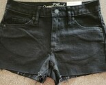 Universal Thread™ ~ Size 14 ~ Frayed Hem ~ BLACK Denim ~ Hi-Rise Shortie... - $30.00