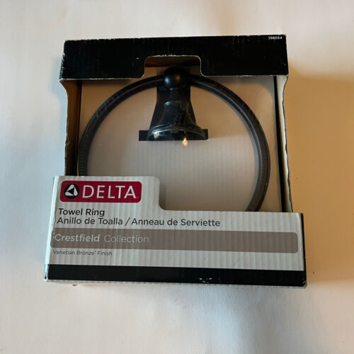 Delta- Crestfield Towel Ring in Venetian Bronze(Missing Hardware) #91-0841 - $17.77