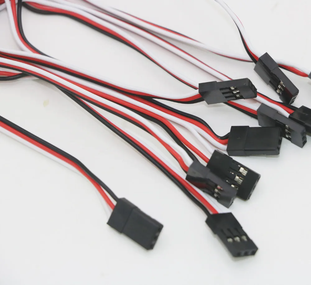 Play 10pcs 100mm/150mm/200mm/300mm/500mm RC Micro Servo Extension Cord Cable Wir - £23.60 GBP