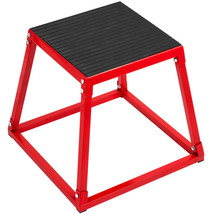 18&quot; Plyometric Jump Box Plyo Platform Step Cross Fibers Cushioning Gym S... - £68.01 GBP