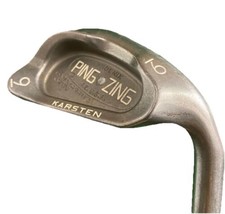 Ping Zing 9 Iron Silver Dot 4* Upright Men&#39;s RH JZ Stiff Steel 36&quot; Sweet Grip - $39.50