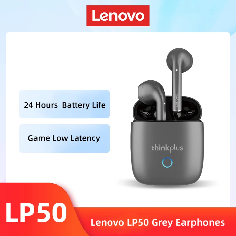     LP50 TWS Wireless Earphone Bluetooth 5.0 Dual Stereo Noise Reduction Bass To - £22.98 GBP