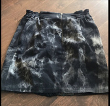 Badgley Mischka Womens Anthropologie skirt Sz 12 Black Sequin - £19.85 GBP