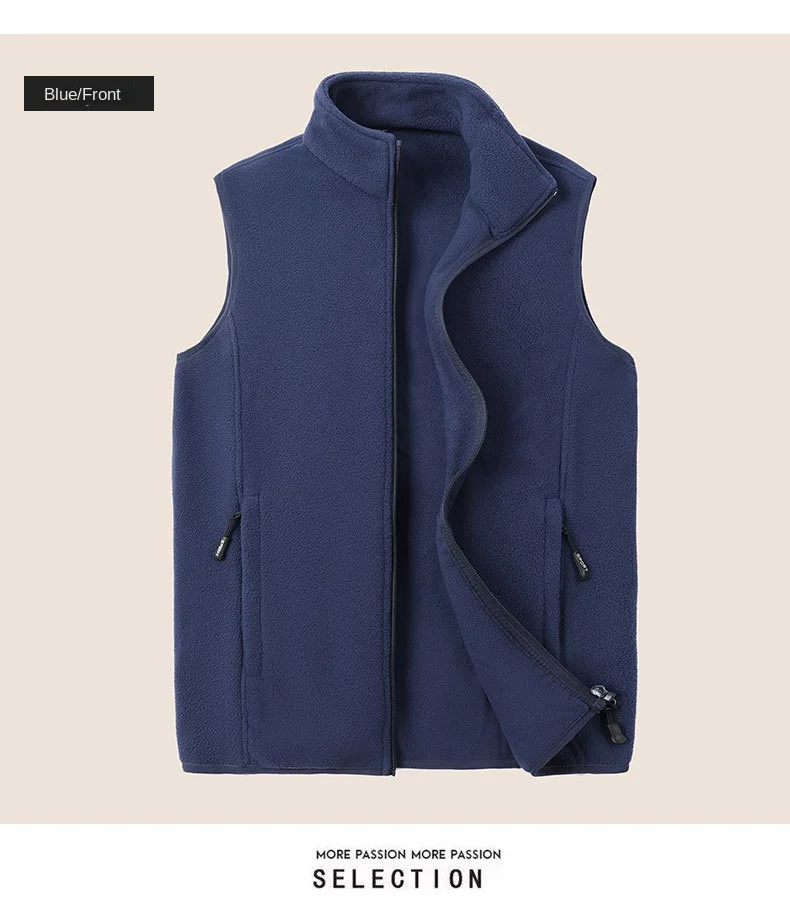 Unisex Sleeveless Vest Jackets Winter Fashion Vest Coats Men Stand Jacket - $68.38 CAD