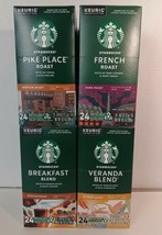 Starbucks Medium Blonde Dark Roast Coffee Variety Pack 96 Count Pods K-Cup 4x24 - $49.45