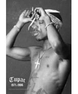Tupac Shakur Poster Flag 1971-1996 - $24.67 CAD