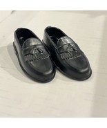 Vintage *Barbie* For Ken: Black Loafers, Tassels, Dress Shoes, Slip On - $196.33 MXN
