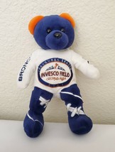 Rare 2001 Invesco Field NFL Team Beans Denver Broncos Bear Inaugural Season - £39.77 GBP